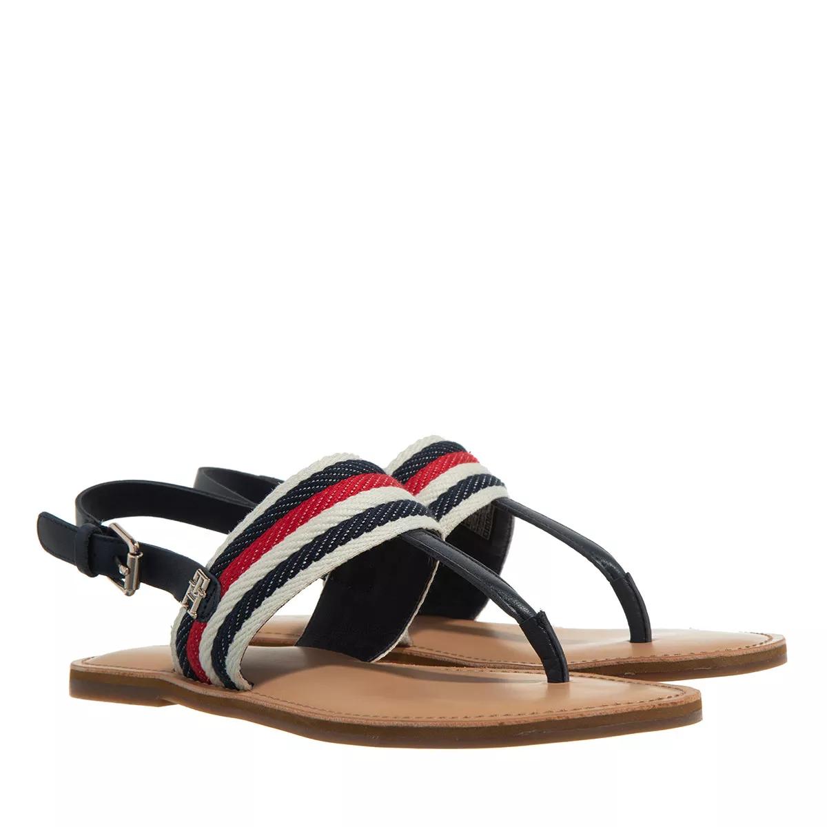 Tommy Hilfiger Sandalen - Flat Sandal Corporate - Gr. 36 (EU) - in Bunt - für Damen von Tommy Hilfiger