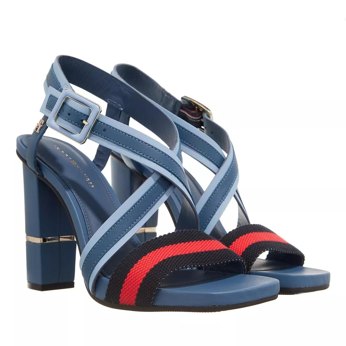 Tommy Hilfiger Sandalen - Hardware Block High Heel Combo - Gr. 40 (EU) - in Blau - für Damen von Tommy Hilfiger