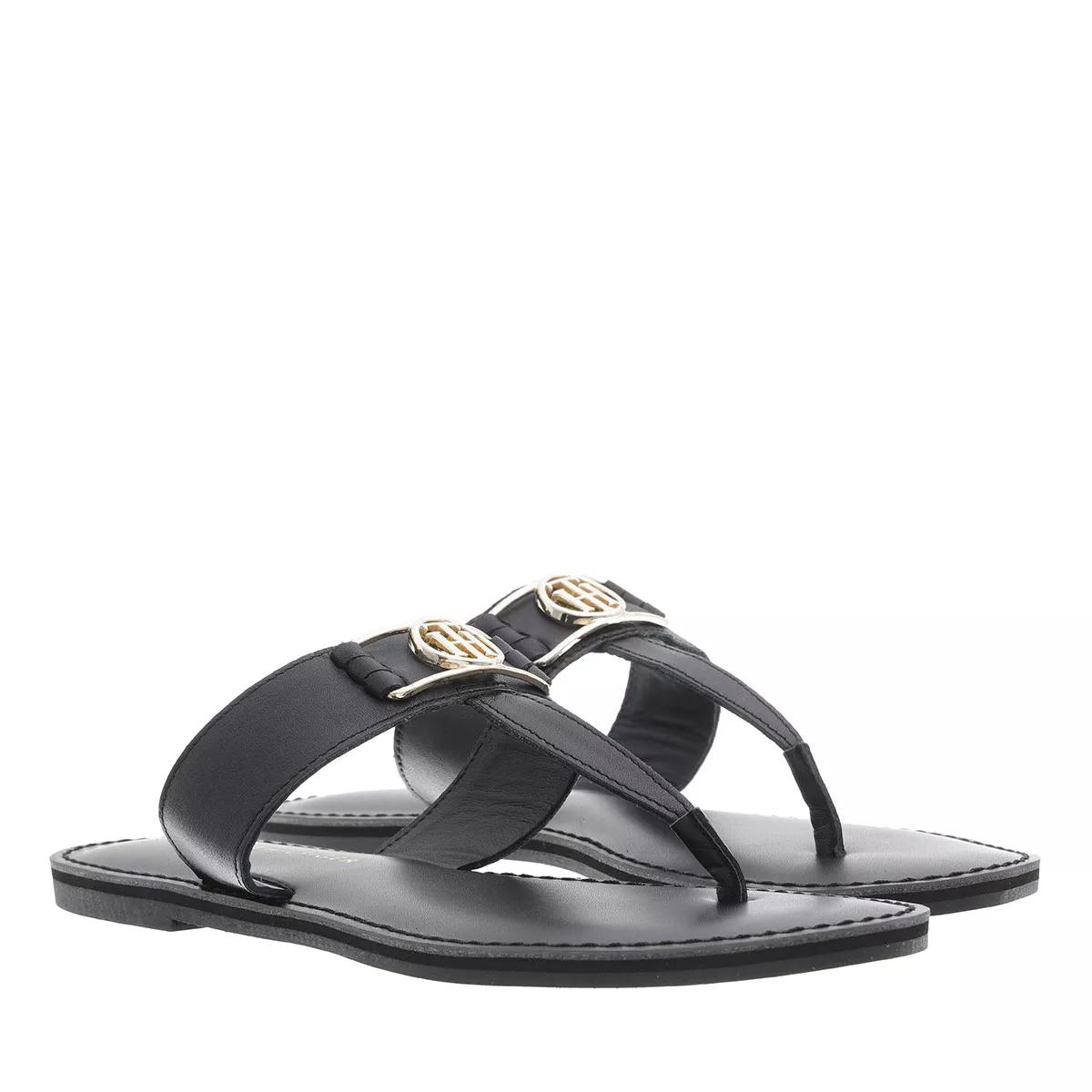 Tommy Hilfiger Sandalen - Leanne 7A1 Flat Sandal - Gr. 36 (EU) - in Schwarz - für Damen von Tommy Hilfiger