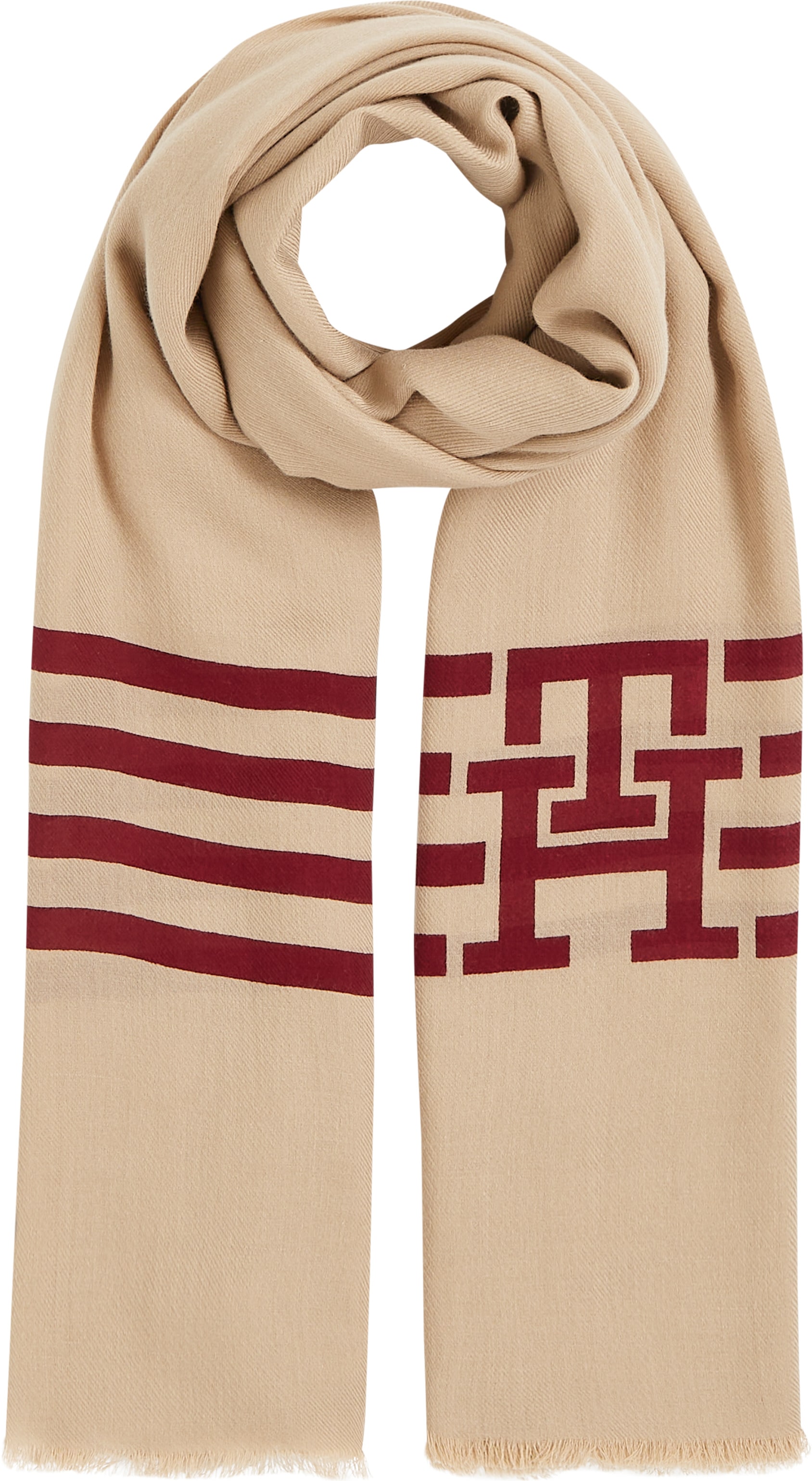 Tommy Hilfiger Schal »TH NAVAL SCARF«, mit Logoprägung von Tommy Hilfiger