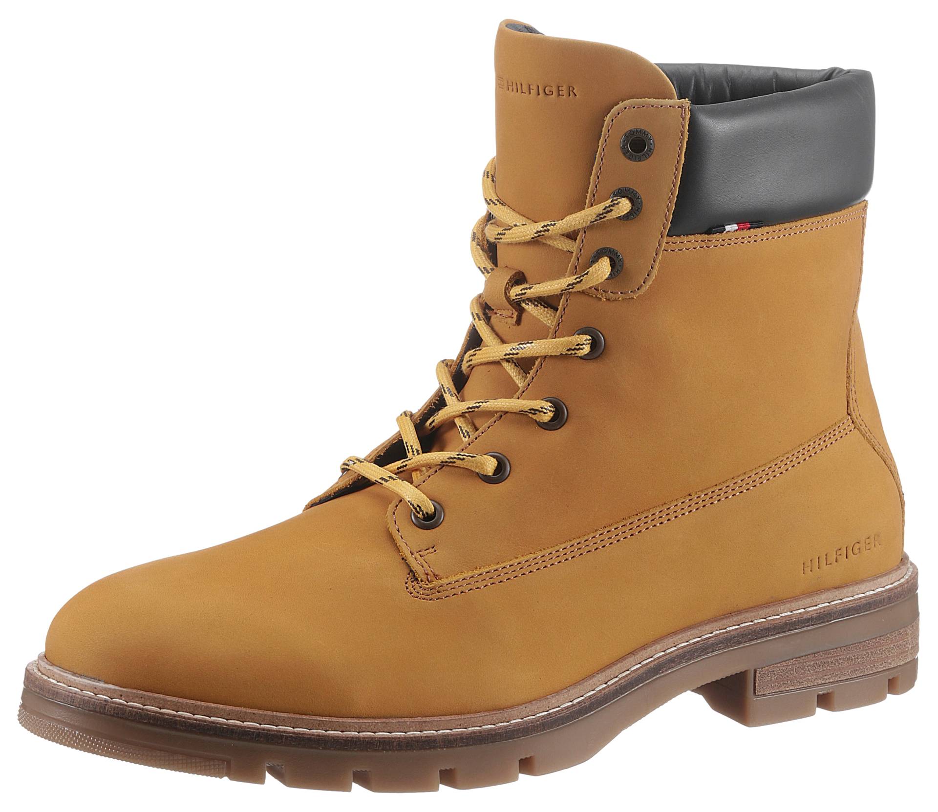 Tommy Hilfiger Schnürboots »HILFIGER PADDED NUBUCK BOOT«, mit weich gepolstertem Schaftrand von Tommy Hilfiger