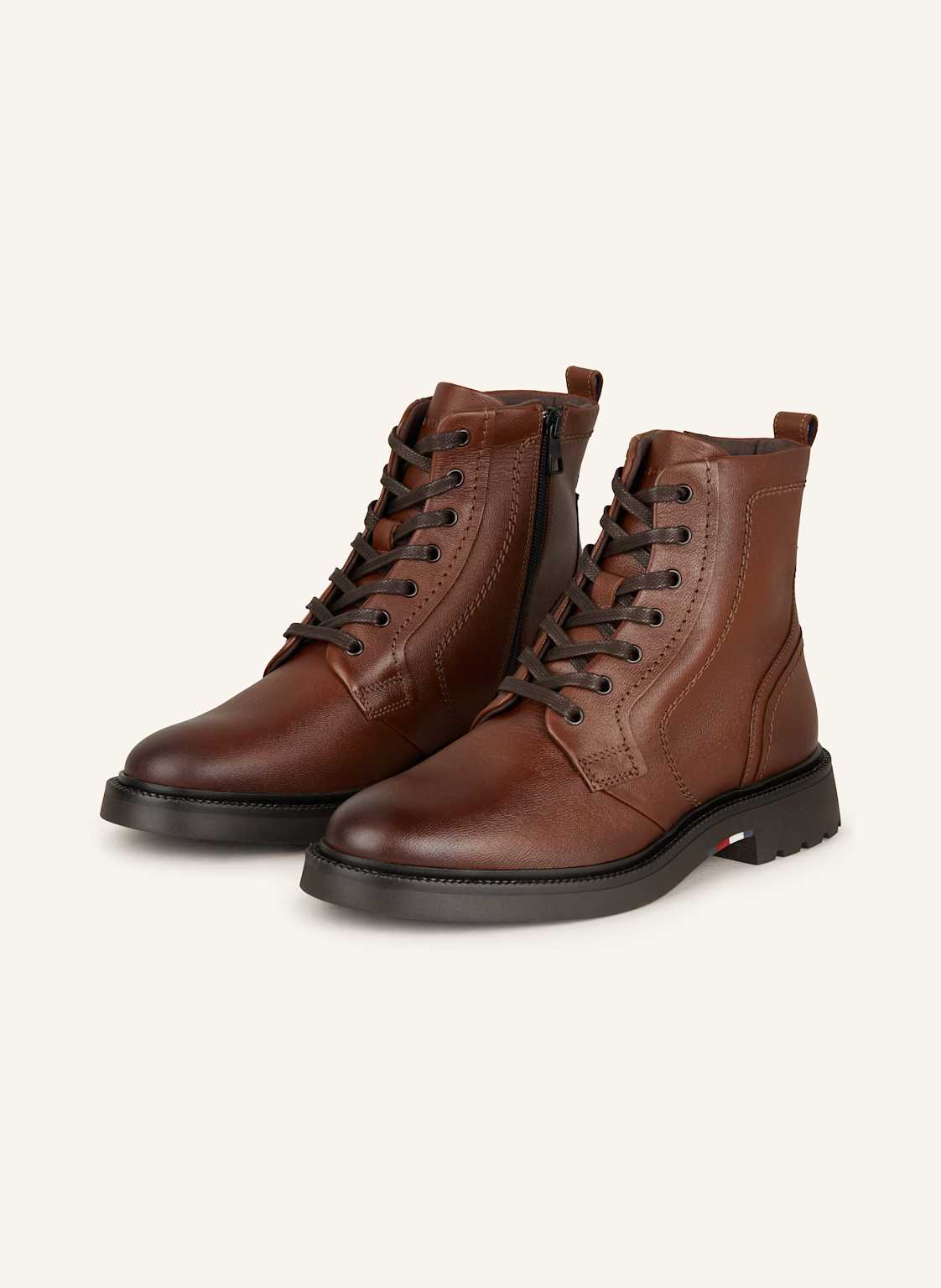Tommy Hilfiger Schnürboots braun Tommy Hilfiger Schnürboots braun von Tommy Hilfiger