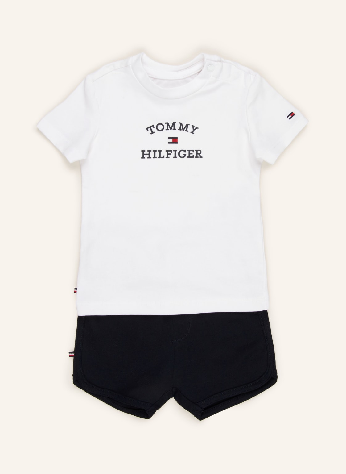 Tommy Hilfiger Set: T-Shirt Und Shorts weiss von Tommy Hilfiger