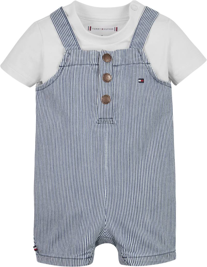 Tommy Hilfiger Shirt & Hose »BABY STRIPED DUNGAREE SET«, Baby bis 2 Jahre, Set Shirt & Latzhose von Tommy Hilfiger