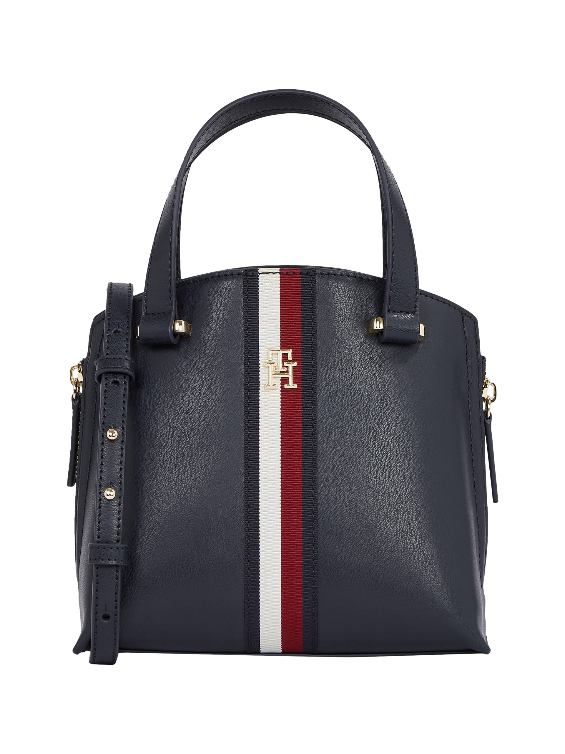 Tommy Hilfiger Shopper »Women TH MODERN MINI TOTE CORP Tote«, (2 tlg., mit abnehmbarerm Schulterriemen), Handtasche, Henkeltasche, Schultertasche, Tote-Bag von Tommy Hilfiger