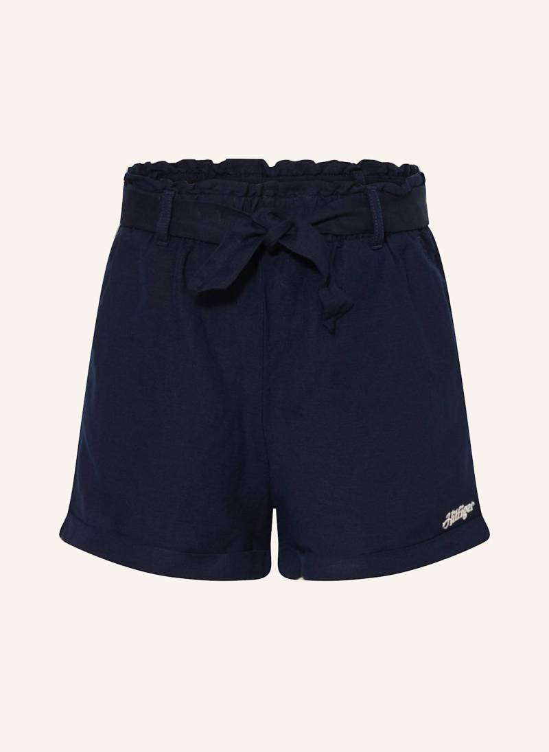 Tommy Hilfiger Shorts Mit Leinen blau von Tommy Hilfiger