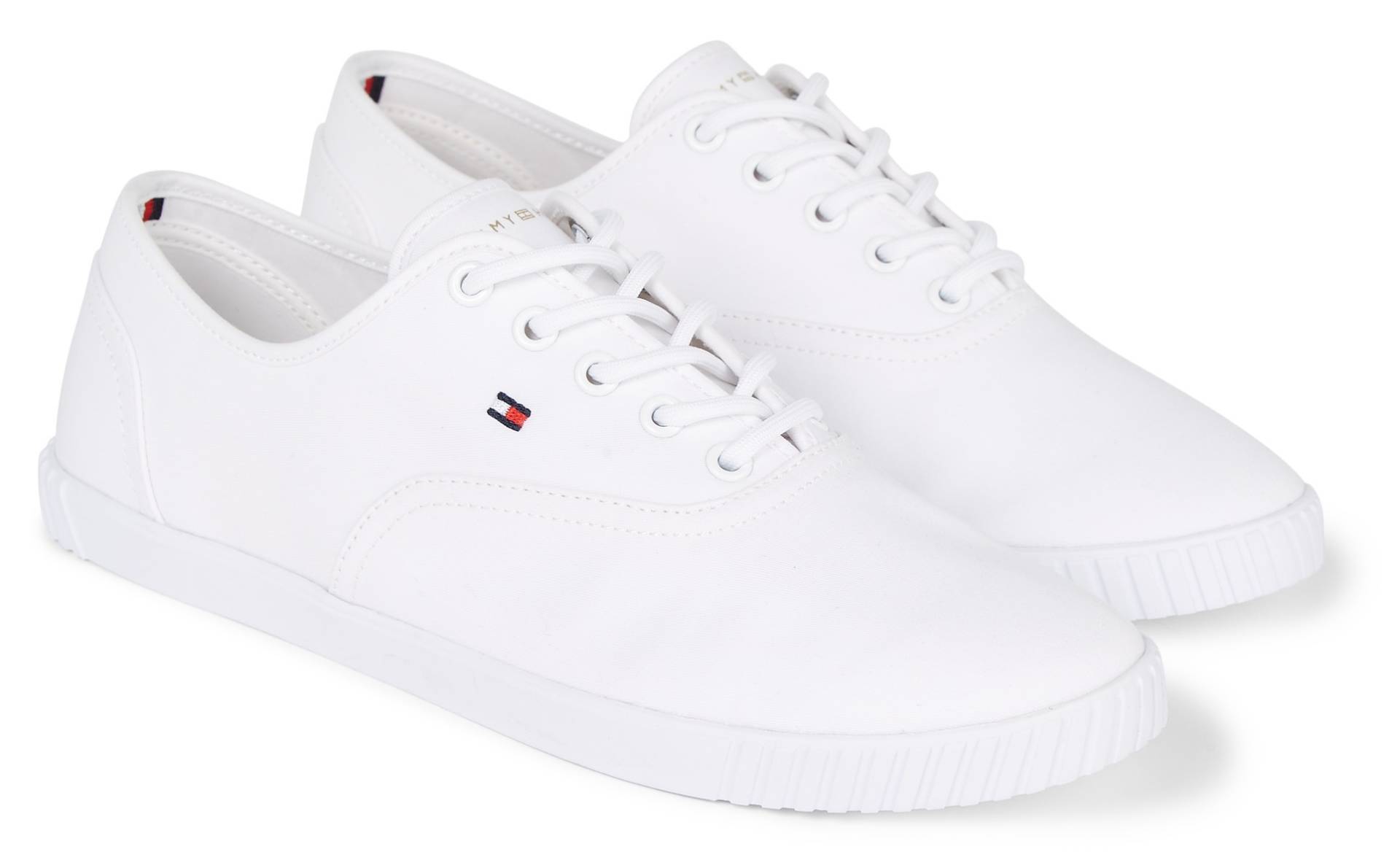 Tommy Hilfiger Sneaker »CANVAS LACE UP SNEAKER«, in schmaler Form, Freizeitschuh, Halbschuh, Schnürschuh Tommy Hilfiger Sneaker »CANVAS LACE UP SNEAKER«, in schmaler Form, Freizeitschuh, Halbschuh, Schnürschuh von Tommy Hilfiger