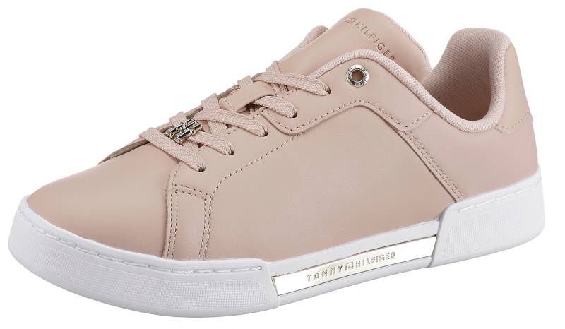 Tommy Hilfiger Sneaker »COURT SNEAKER GOLDEN TH«, mit goldfarbenen Details, Freizeitschuh, Halbschuh, Schnürschuh von Tommy Hilfiger