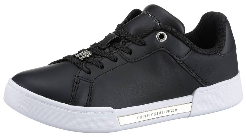 Tommy Hilfiger Sneaker »COURT SNEAKER GOLDEN TH«, mit goldfarbenen Details, Freizeitschuh, Halbschuh, Schnürschuh von Tommy Hilfiger