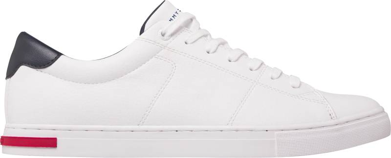 Tommy Hilfiger Sneaker »ESSENTIAL LEATHER DETAIL VUL«, mit Kontrastbesatz, Freizeitschuh, Halbschuh, Schnürschuh von Tommy Hilfiger