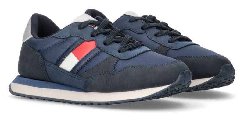 Tommy Hilfiger Sneaker »FLAG LOW CUT«, Freizeitschuh, Halbschuh, Schnürschuh mit Baumwolle gefüttert von Tommy Hilfiger