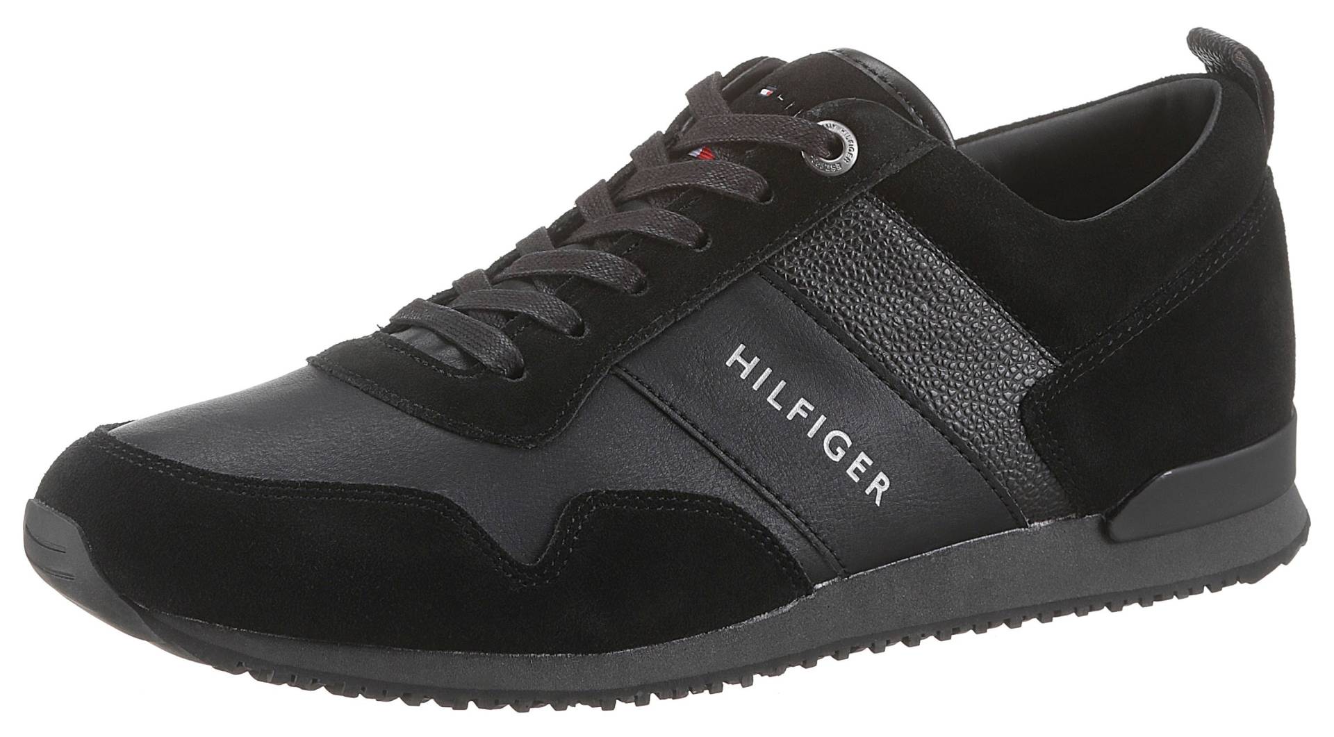 Tommy Hilfiger Sneaker »ICONIC LEATHER SUEDE MIX RUNNER«, im Materialmix, Freizeitschuh, Halbschuh, Schnürschuh von Tommy Hilfiger