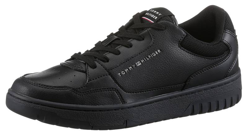 Tommy Hilfiger Sneaker »TH BASKET CORE LEATHER«, mit gepolstertem Schaftrand, Freizeitschuh, Halbschuh, Schnürschuh von Tommy Hilfiger