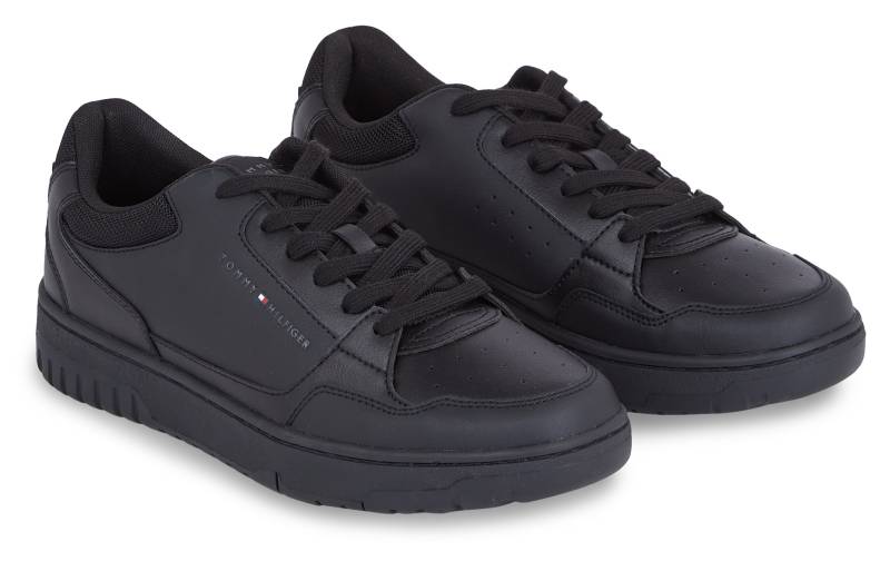 Tommy Hilfiger Sneaker »TH BASKET CORE LEATHER ESS«, mit gepolstertem Schaftrand, Freizeitschuh, Halbschuh, Schnürschuh von Tommy Hilfiger