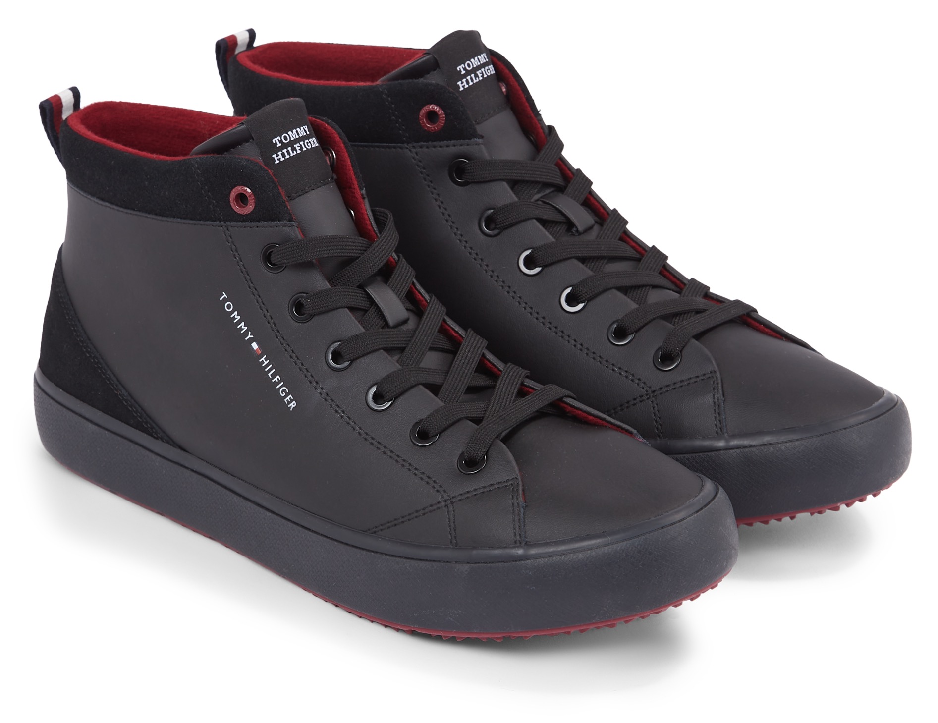 Tommy Hilfiger Sneaker »TH HI VULC CLEAT LTH MIX«, mit seitlichem Logoschriftzug von Tommy Hilfiger