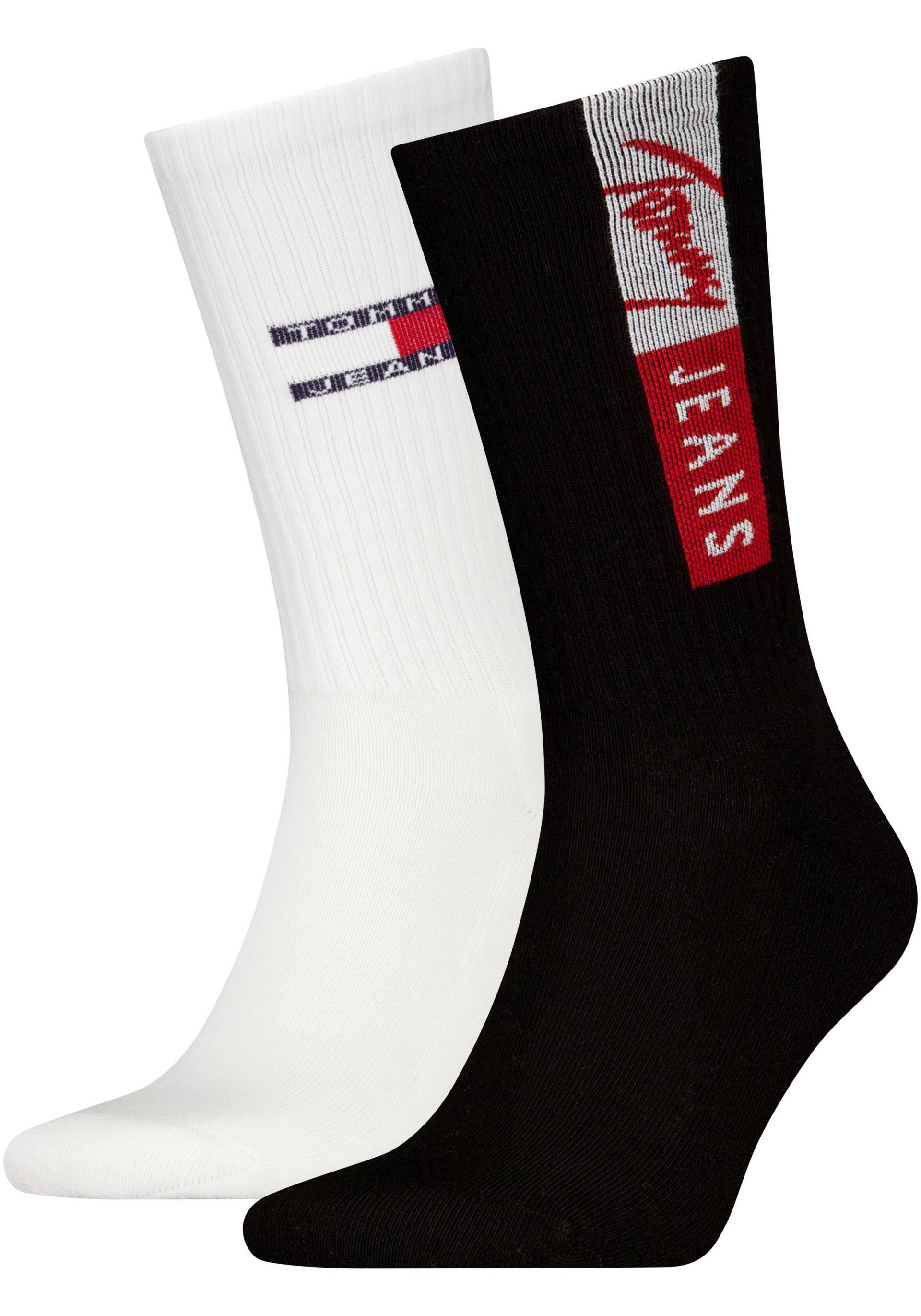 Tommy Hilfiger Socken, (2 Paar), mit markanter Stickerei von Tommy Hilfiger