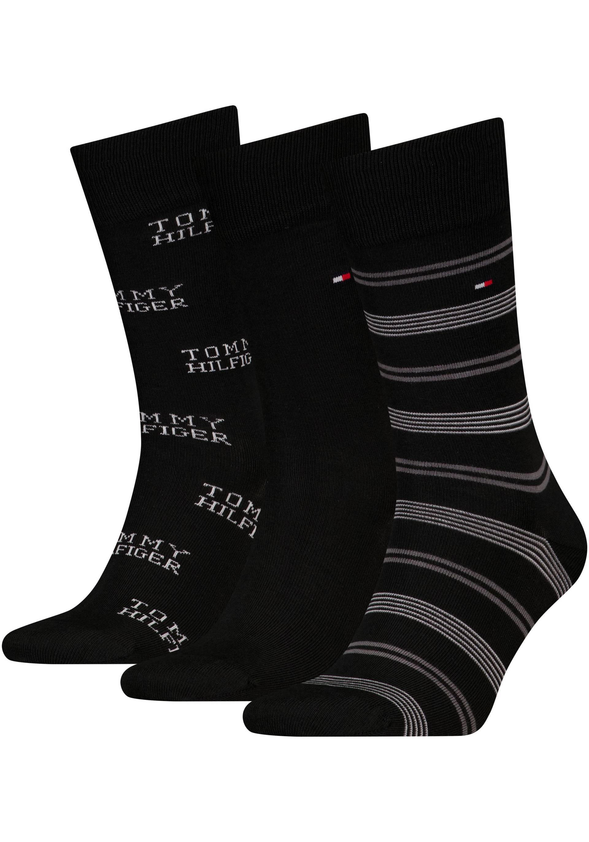 Tommy Hilfiger Socken, (3er-Pack), mit auffälliger Musterung von Tommy Hilfiger