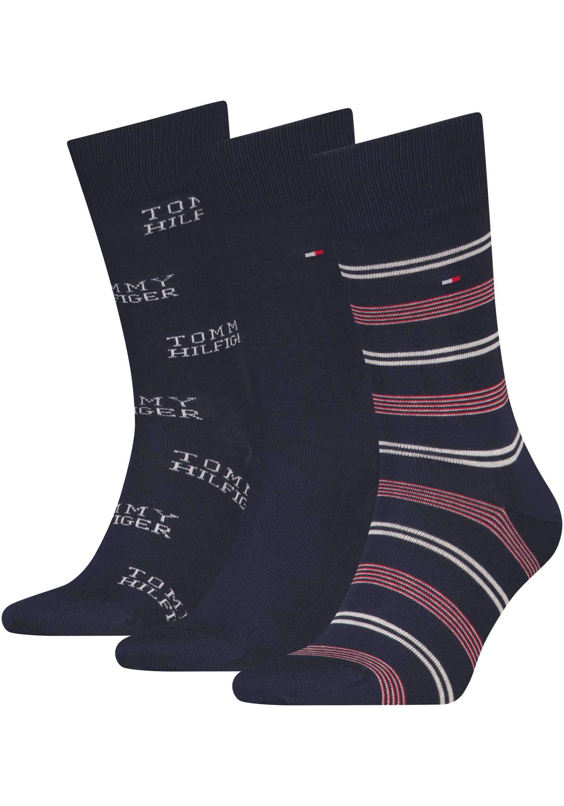 Tommy Hilfiger Socken, (3er-Pack), mit auffälliger Musterung von Tommy Hilfiger