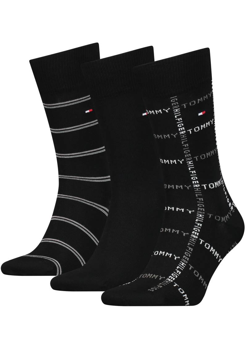 Tommy Hilfiger Socken, (Packung, 3er-Pack), mit Logostickerei von Tommy Hilfiger