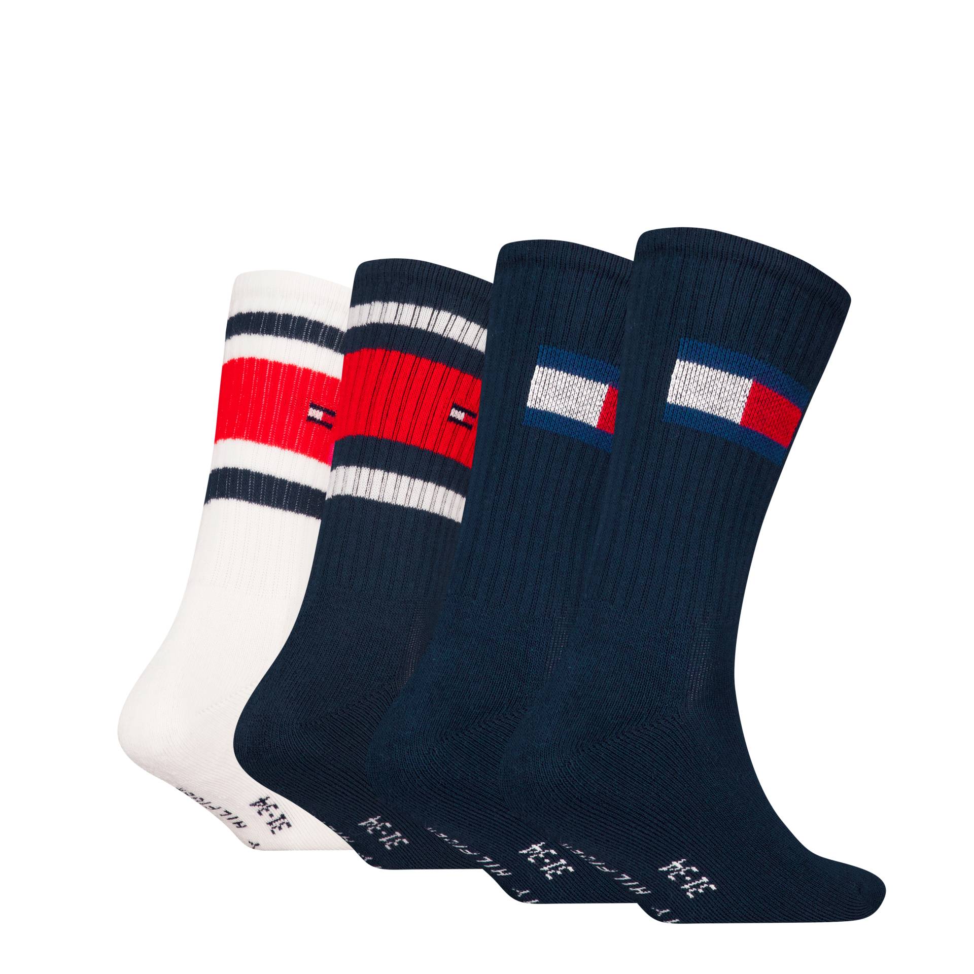 Tommy Hilfiger Socken »TH KIDS SOCK 4P FLAG & SPORT STRIPE ECOM«, (4 Paar) von Tommy Hilfiger