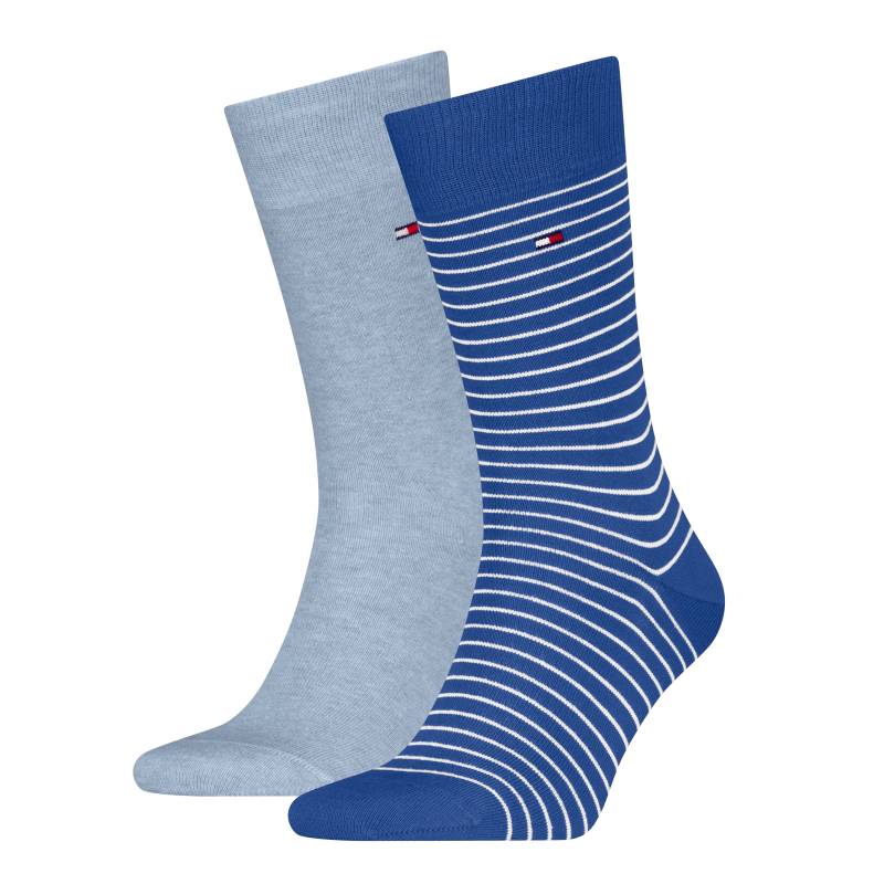 Tommy Hilfiger Socken »TH MEN SMALL STRIPE SOCK 2P«, (2 Paar), mit diskretem Logo von Tommy Hilfiger