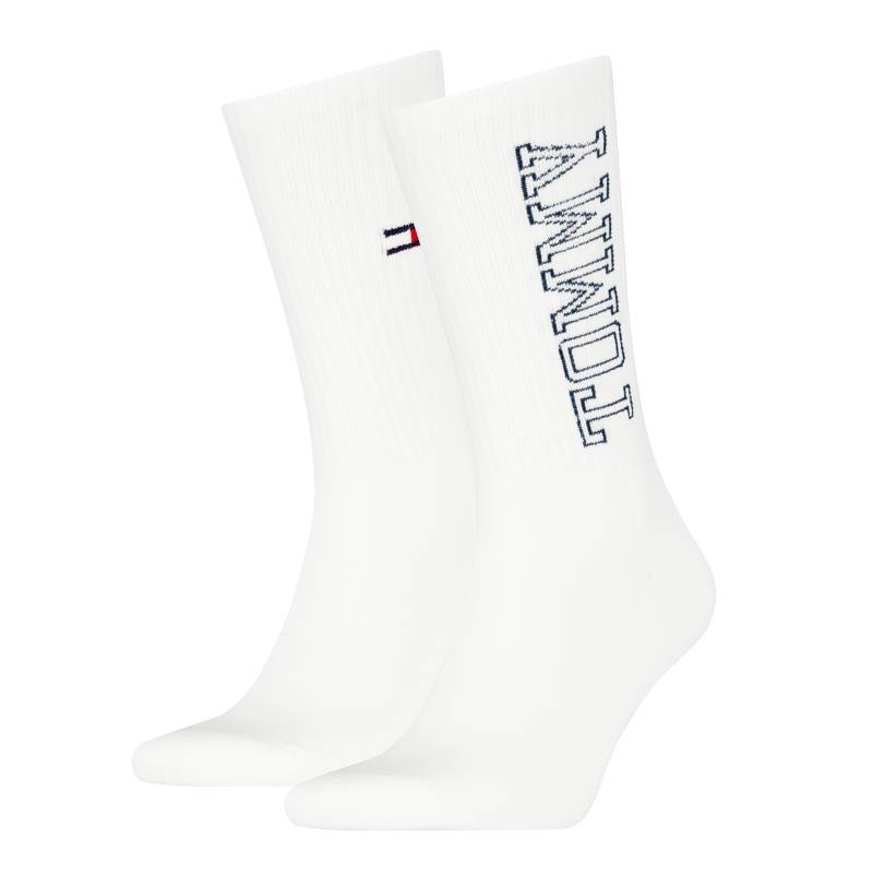 Tommy Hilfiger Socken »TH UNI TJ SOCK 2P TOMMY«, (2 Paar), mit auffälligem Schriftzug-Design von Tommy Hilfiger