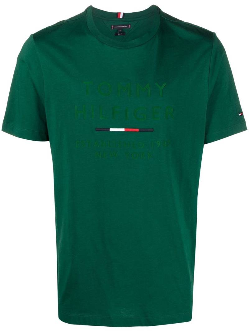 Tommy Hilfiger Stacked New York Flock T-shirt - Green von Tommy Hilfiger