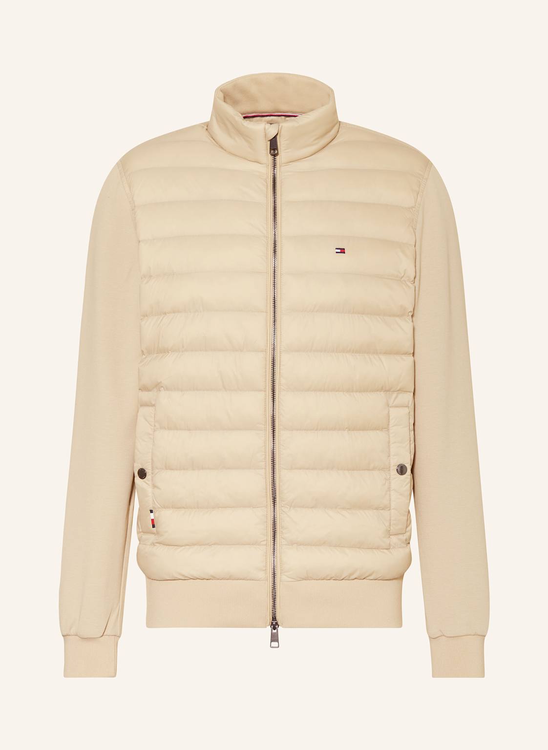 Tommy Hilfiger Steppjacke Im Materialmix beige von Tommy Hilfiger