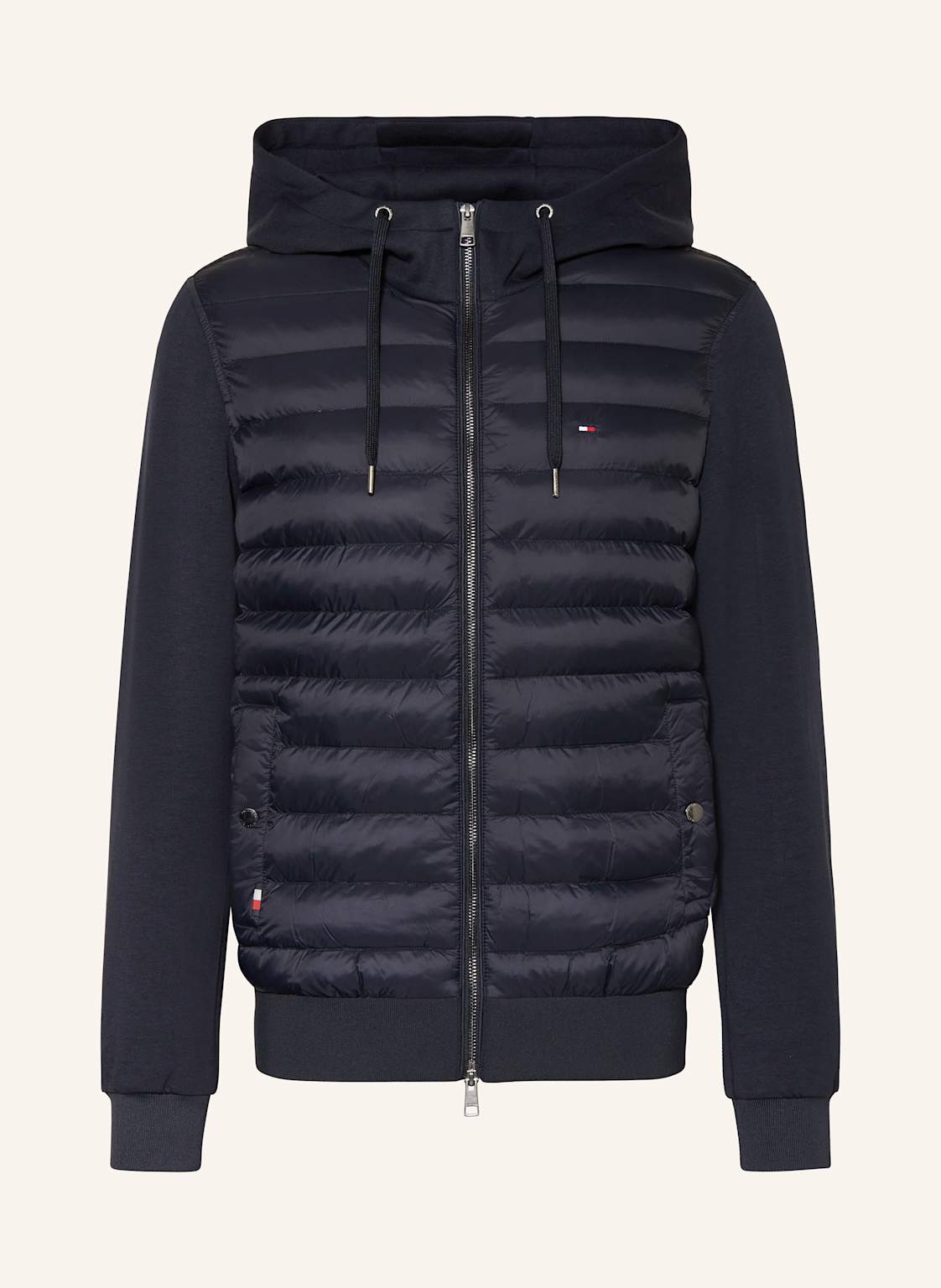 Tommy Hilfiger Steppjacke Im Materialmix blau von Tommy Hilfiger