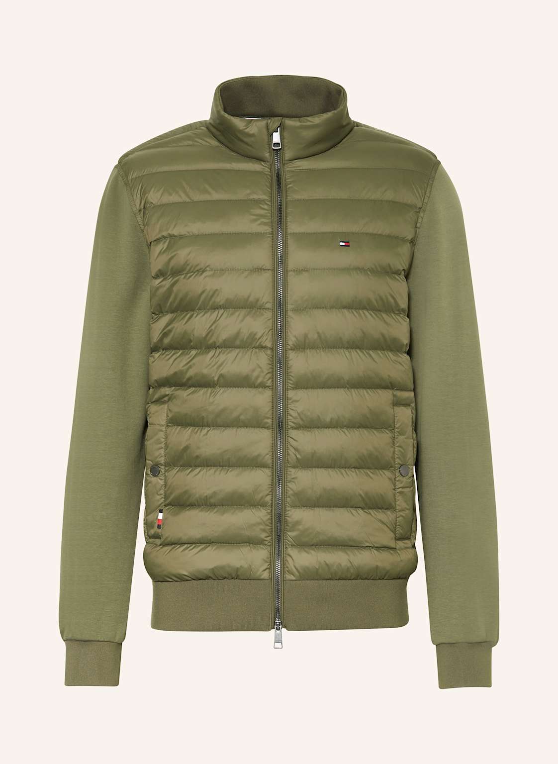 Tommy Hilfiger Steppjacke Im Materialmix gruen von Tommy Hilfiger