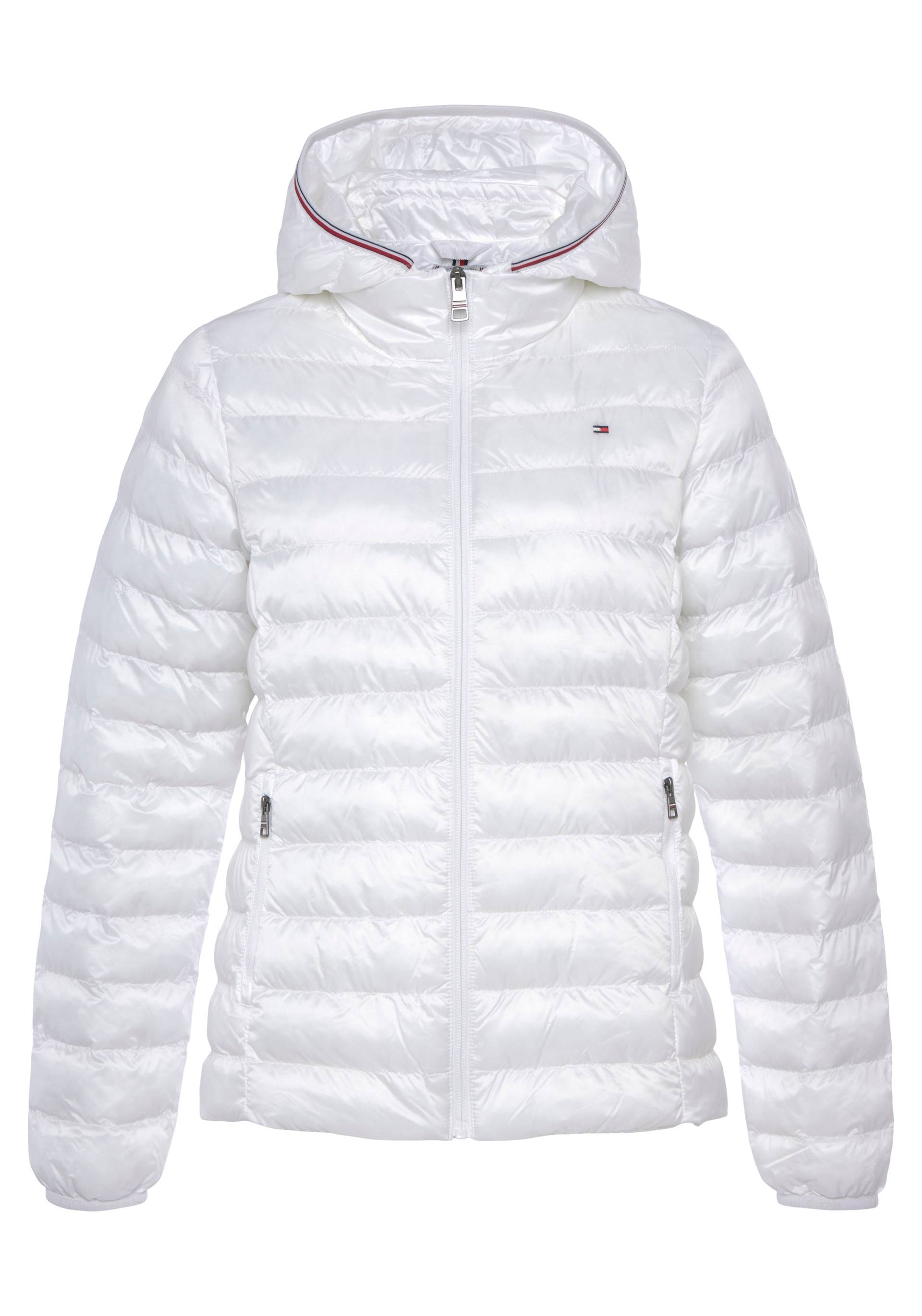 Tommy Hilfiger Steppjacke »LW PADDED GLOBAL STRIPE JACKET«, (Global Serie TH WOMEN), mit Kapuze, mit Brand-Elastiktape an der Kapuze von Tommy Hilfiger