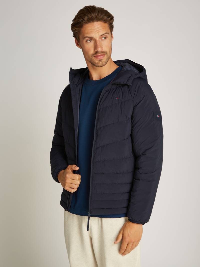 Tommy Hilfiger Steppjacke »MIX QUILT HOODED JACKET«, mit Kapuze, mit Raglanärmeln von Tommy Hilfiger