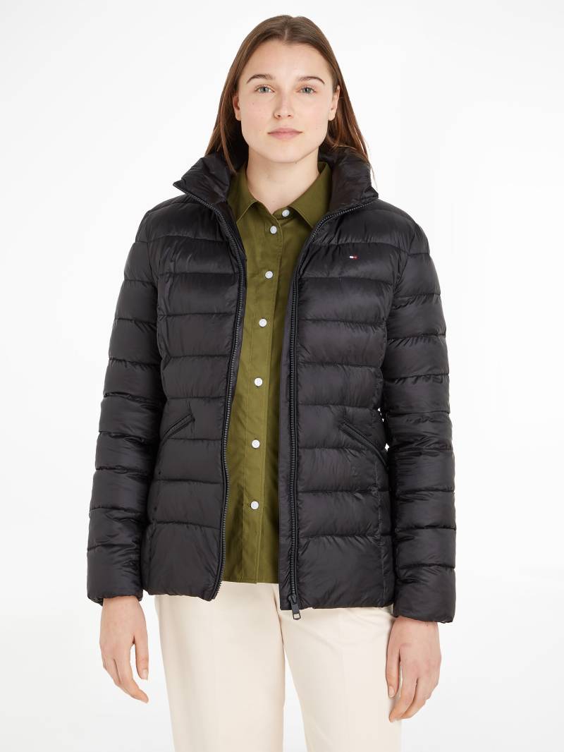 Tommy Hilfiger Steppjacke »MW PADDED GLOBAL STRIPE JACKET«, mit Kapuze, mit Logo hinten auf Stehkragen, herausnehmbare Kapuze, wasserabweisend von Tommy Hilfiger