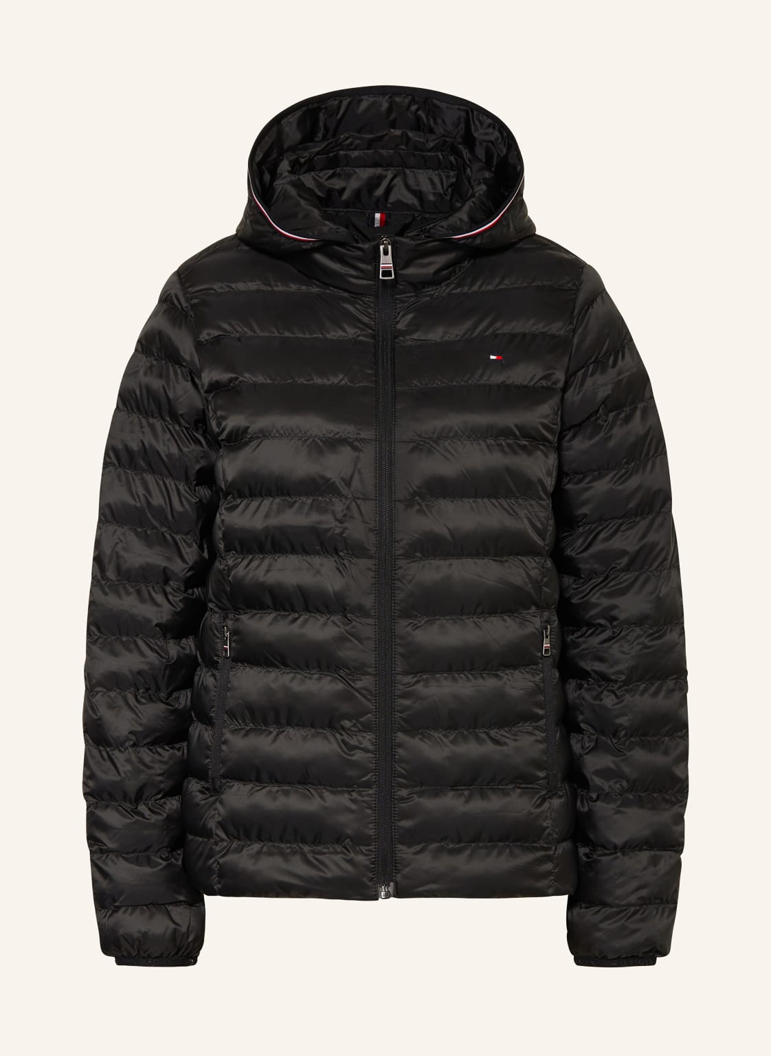 Tommy Hilfiger Steppjacke Mit Abnehmbarer Kapuze schwarz von Tommy Hilfiger