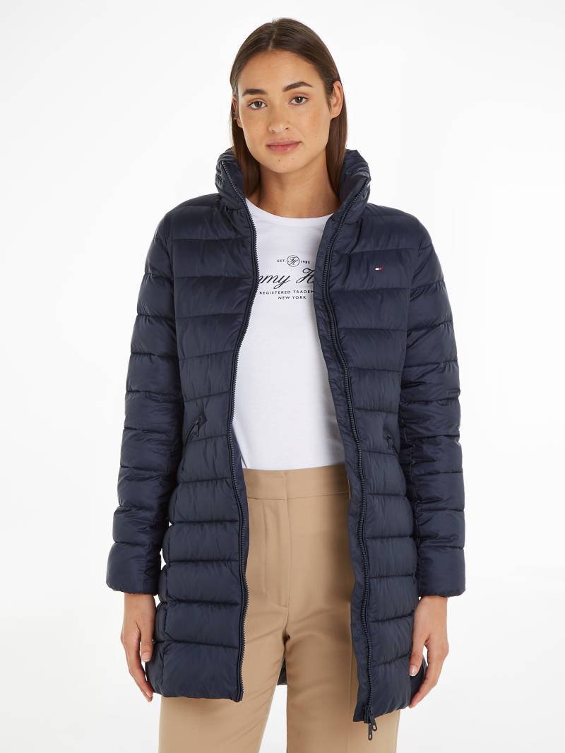 Tommy Hilfiger Steppmantel »MW PADDED GLOBAL STRIPE COAT«, mit Kapuze im Stehkragen von Tommy Hilfiger