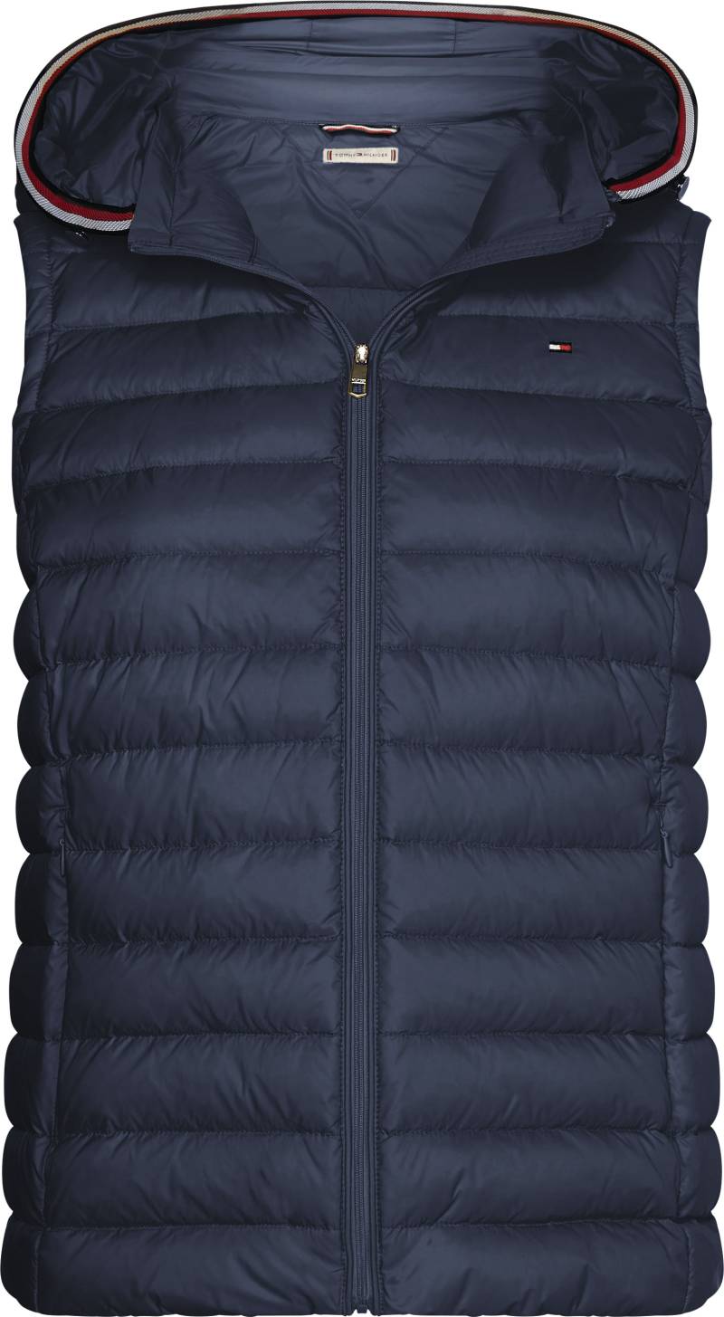 Tommy Hilfiger Steppweste »HERITAGE LW VEST«, mit Streifen in den typischen Tommy Hilfiger Farben an der Kapuze von Tommy Hilfiger