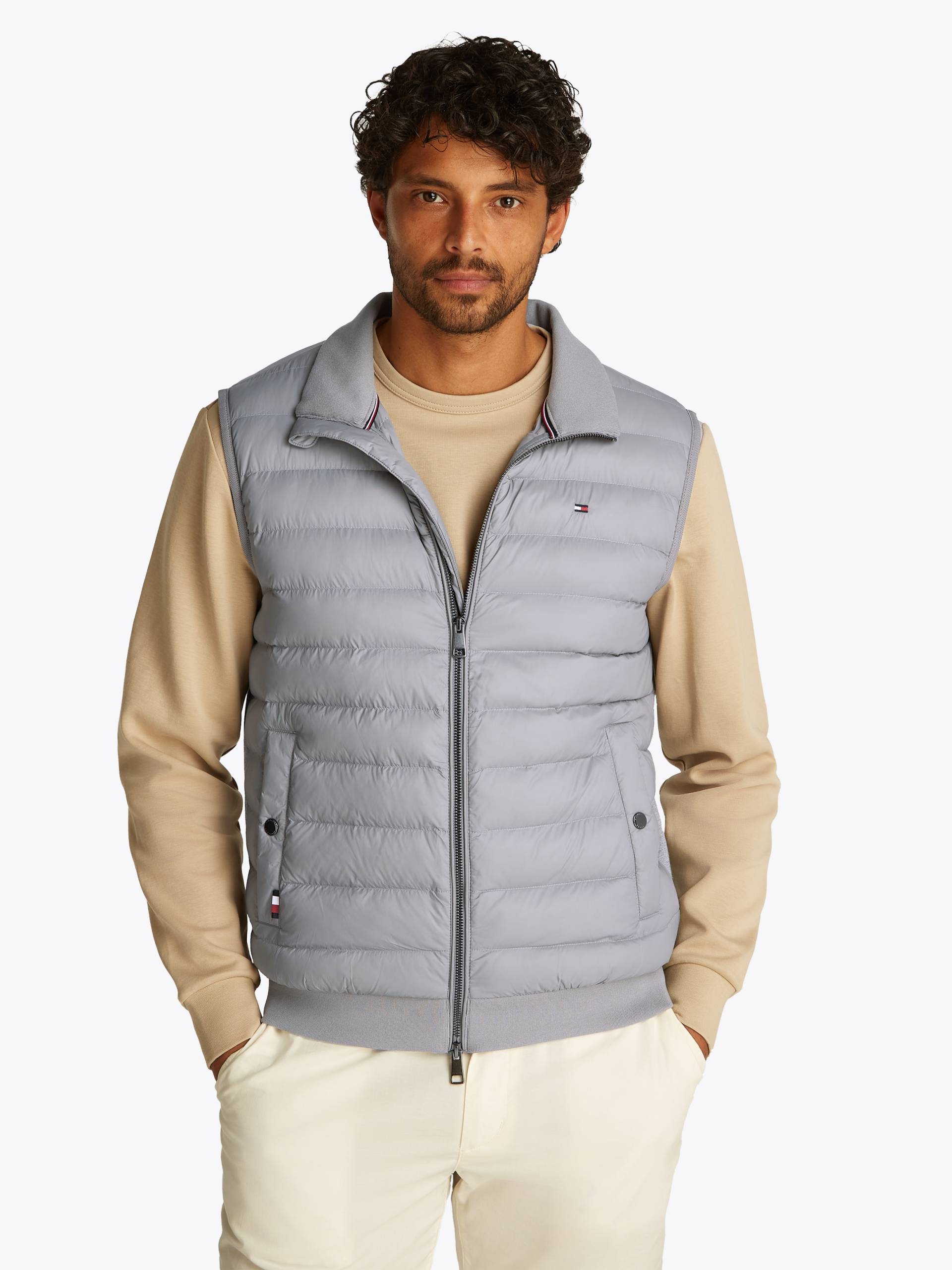 Tommy Hilfiger Steppweste »MIX MEDIA VEST«, Rückenteil ungesteppt von Tommy Hilfiger