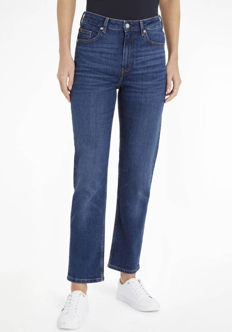 Tommy Hilfiger Straight-Jeans »CLASSIC STRAIGHT HW«, mit Tommy Hilfiger Leder-Badge von Tommy Hilfiger