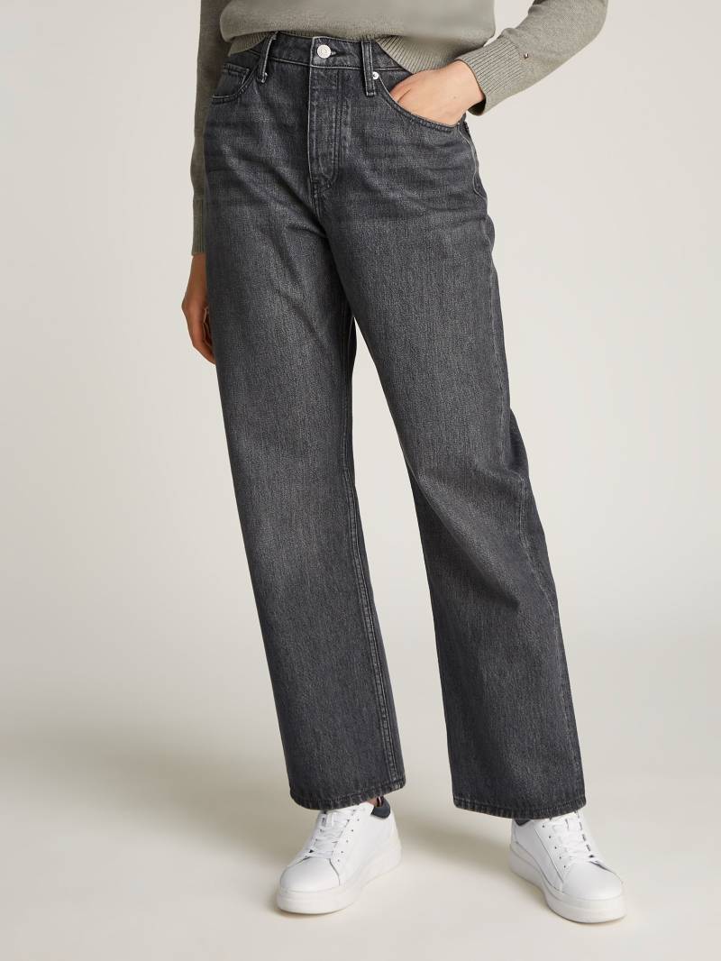 Tommy Hilfiger Straight-Jeans »CLASSIC STRAIGHT RW ECRU«, mit Logo-Badge, in Knöchellänge von Tommy Hilfiger