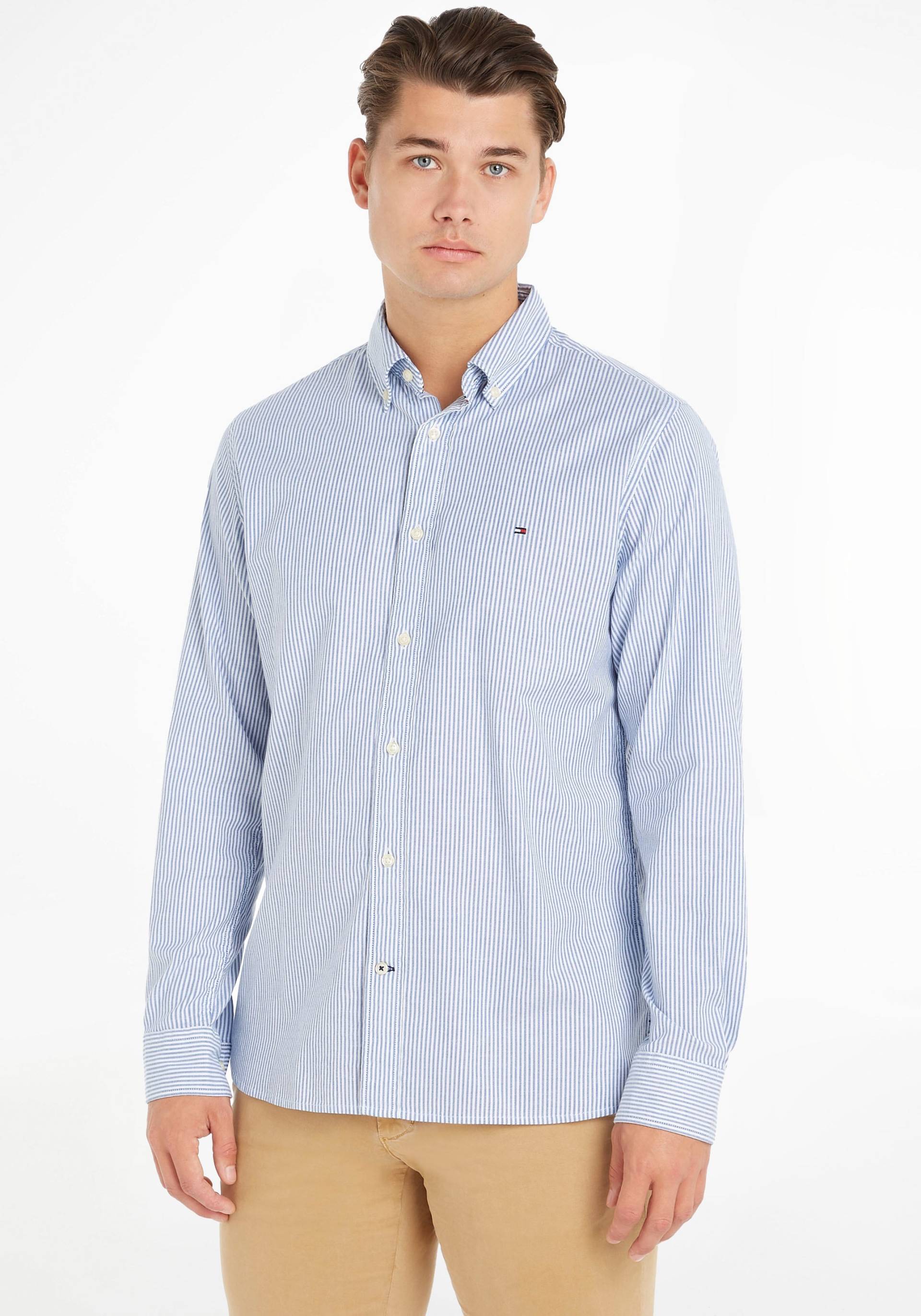 Tommy Hilfiger Langarmhemd »1985 FLEX OXFORD STRIPE RF SHIRT« von Tommy Hilfiger