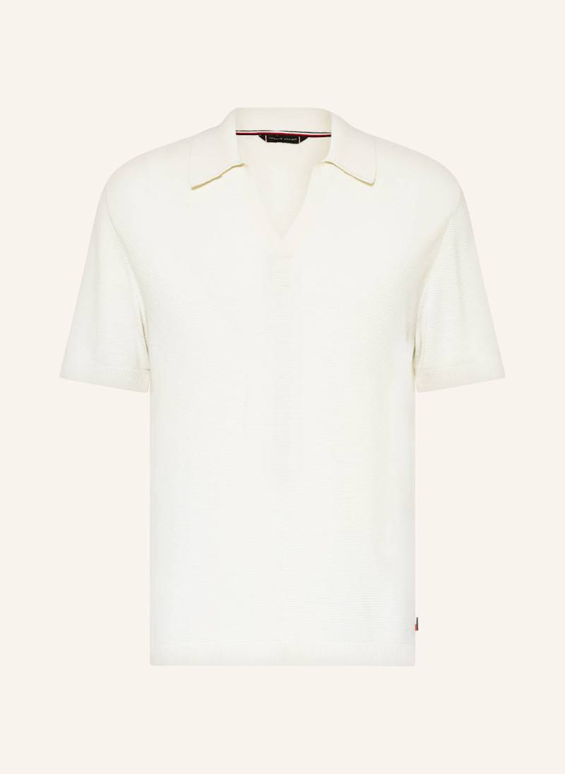 Tommy Hilfiger Strick-Poloshirt Regular Fit weiss von Tommy Hilfiger