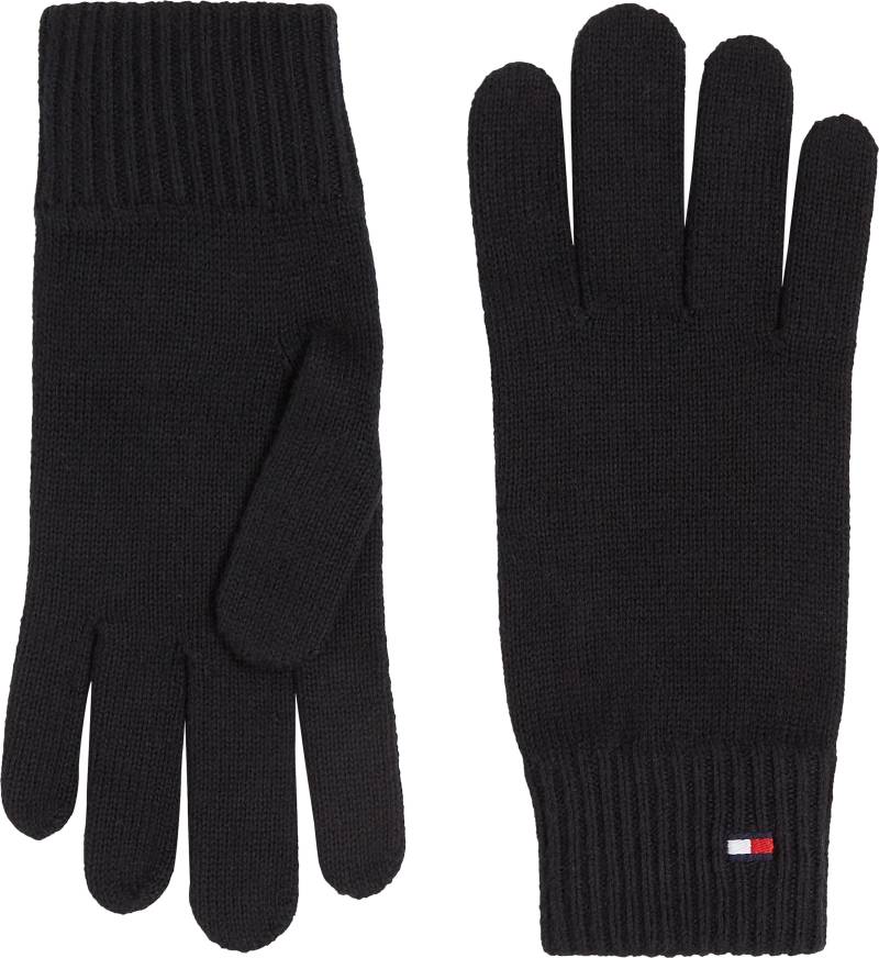 Tommy Hilfiger Strickhandschuhe »ESSENTIAL FLAG GLOVES«, mit Logostickerei von Tommy Hilfiger