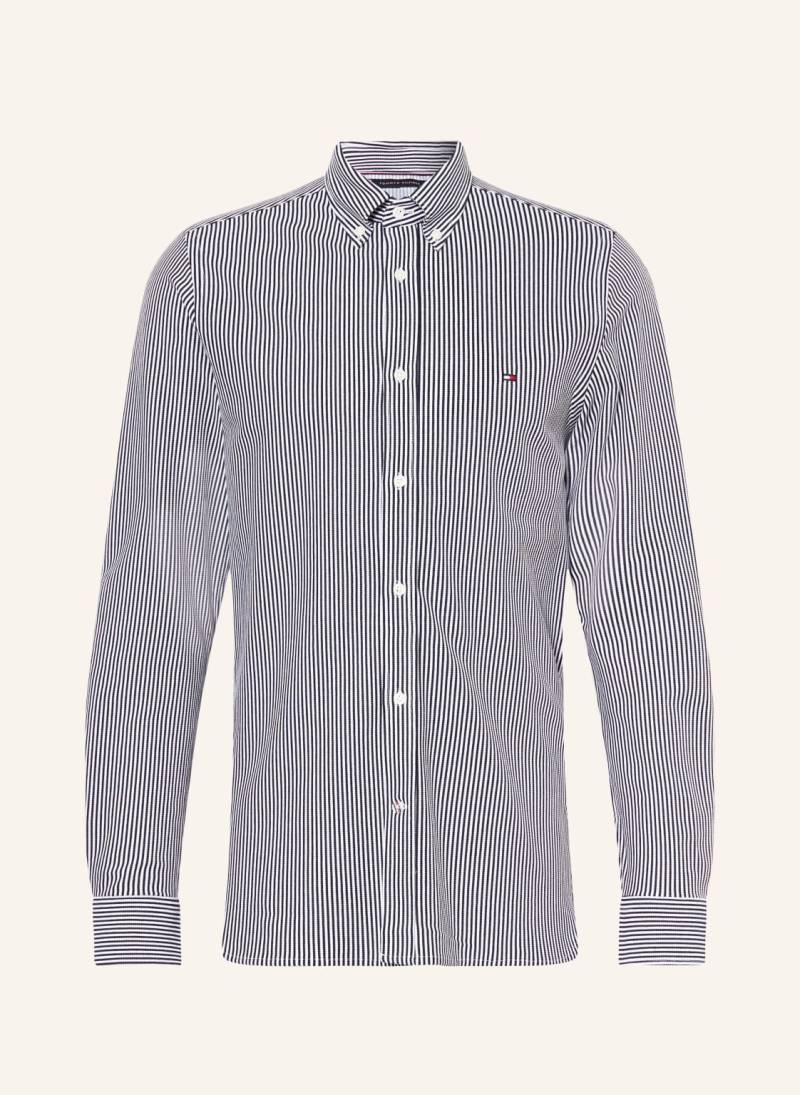 Tommy Hilfiger Strickhemd Slim Fit blau von Tommy Hilfiger