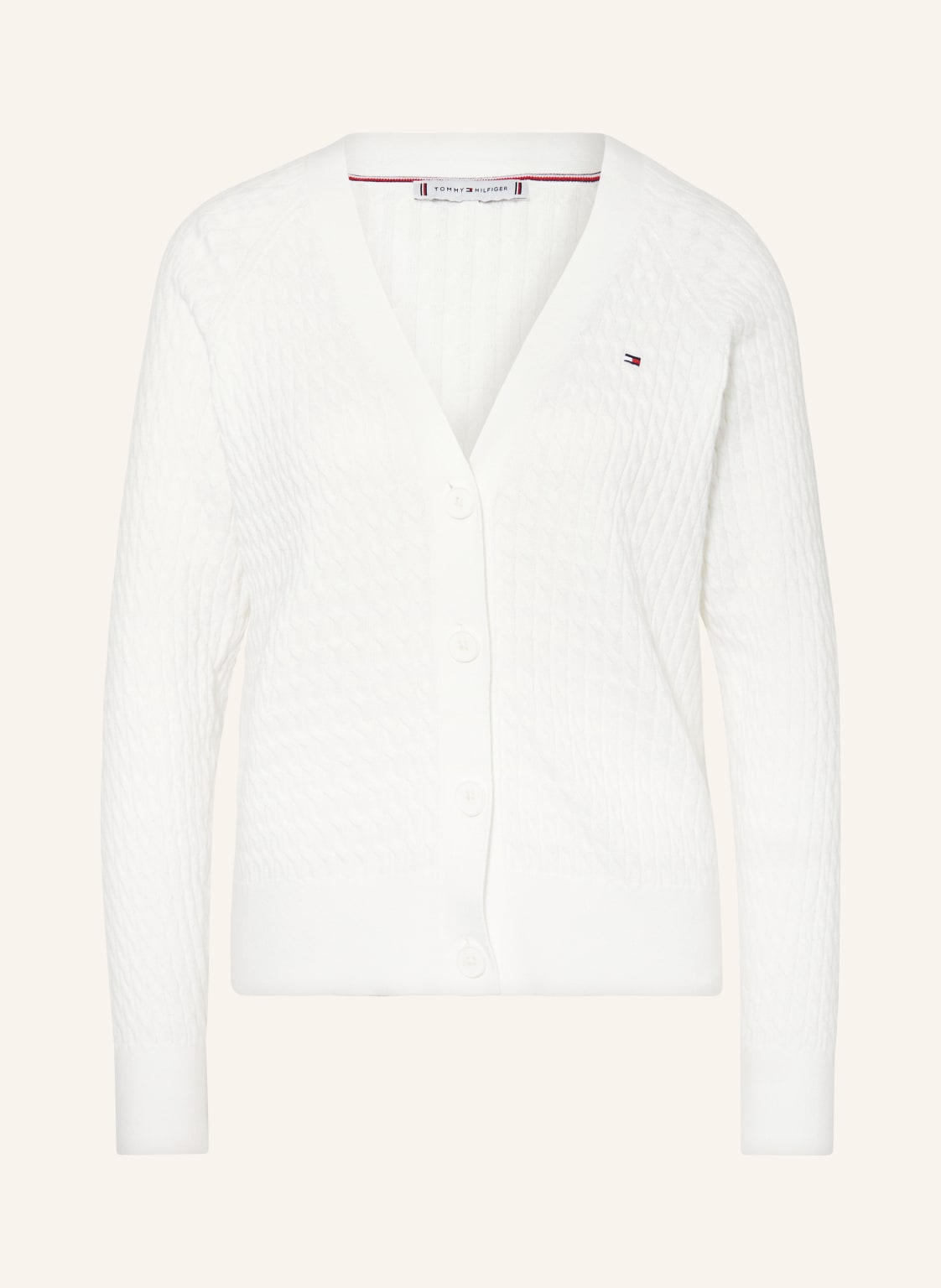 Tommy Hilfiger Strickjacke weiss von Tommy Hilfiger