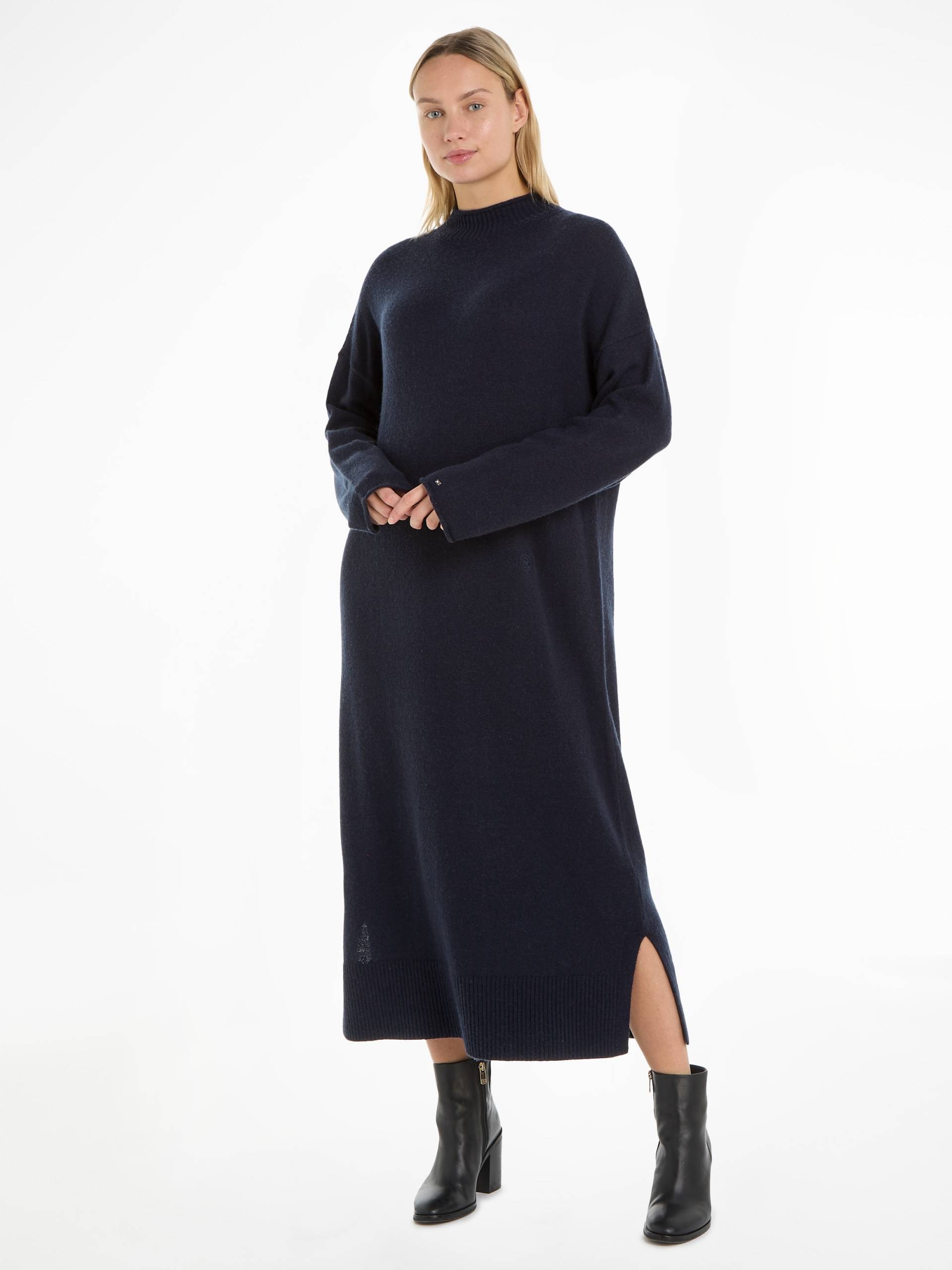 Tommy Hilfiger Strickkleid »SOFT WOOL MIDI DRESS«, aus weicher Wolle, langlebig, atmungsaktiv &zeitlos, Premium von Tommy Hilfiger