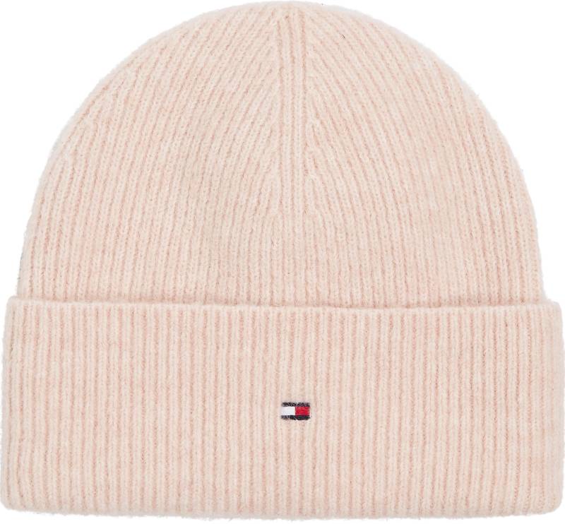 Tommy Hilfiger Strickmütze »ESSENTIAL FLAG FUZZY BEANIE«, mit Logostickerei von Tommy Hilfiger