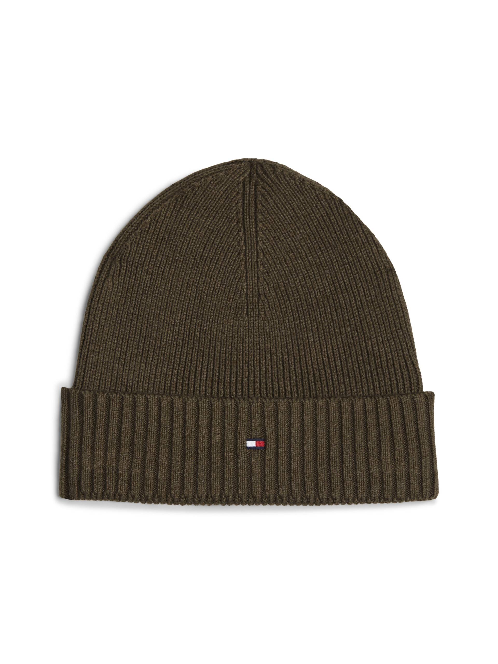 Tommy Hilfiger Strickmütze »TH FLAG PIMA COTTON BEANIE«, mit Logostickerei von Tommy Hilfiger