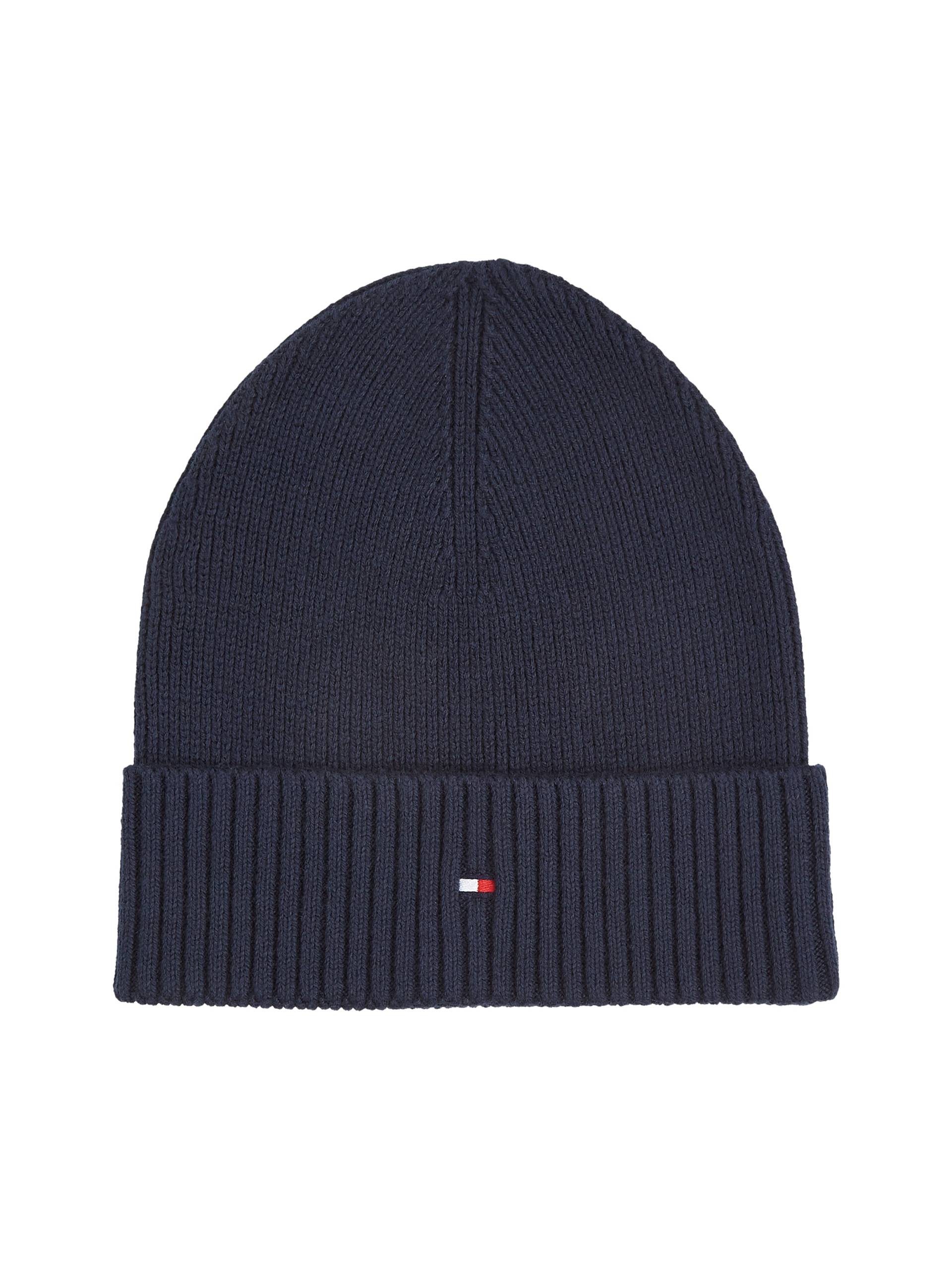 Tommy Hilfiger Strickmütze »TH FLAG PIMA COTTON BEANIE«, mit Logostickerei von Tommy Hilfiger