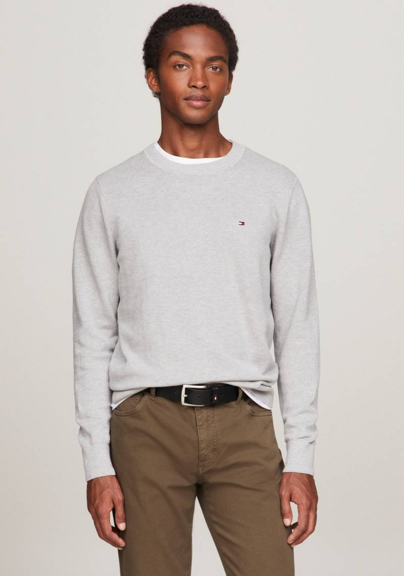 Tommy Hilfiger Longpullover »CHAIN RIDGE STRUCTURE C NECK«, mit Rundhalsausschnitt von Tommy Hilfiger