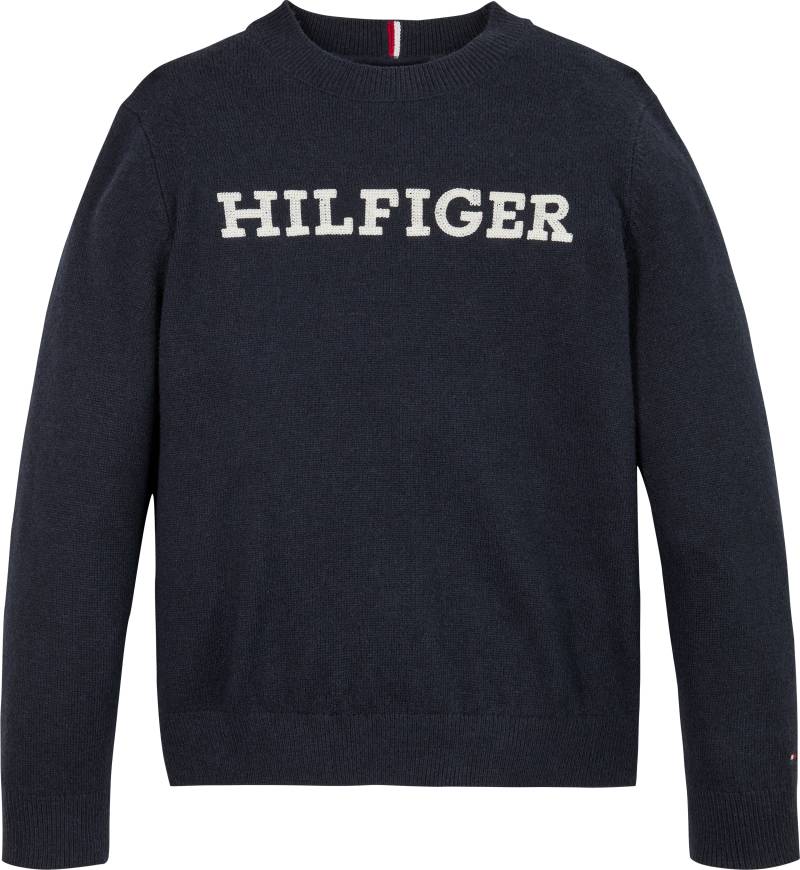 Tommy Hilfiger Strickpullover »MONOTYPE REGULAR SWEATER«, Baby bis 2 Jahre; mit aufgesticktem Logo von Tommy Hilfiger